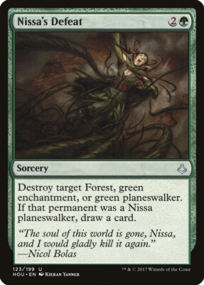 Magic MTG TCG Hour of Devastation 2017 Nissa's Defeat 123/199