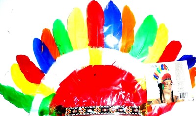 Indianer Kopfschmuck &Hut Fasching Karneval Gangsterhut Partyhut mit Pailletten