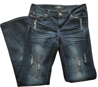 Do Denim New York Women 9 X 32 Distressed Blue Jeans