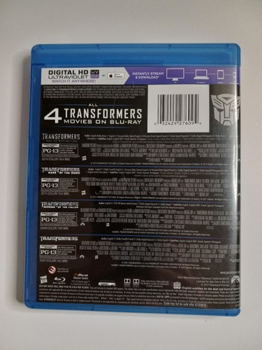 Transformers: 4 Movie Collection (4-Disc Blu Ray Set, 2017) - Picture 2 of 5