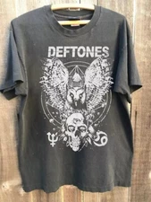 Deftones Owl Skull Rare Design Charcoal Short Sleeve Unisex Tshirt S-5XL