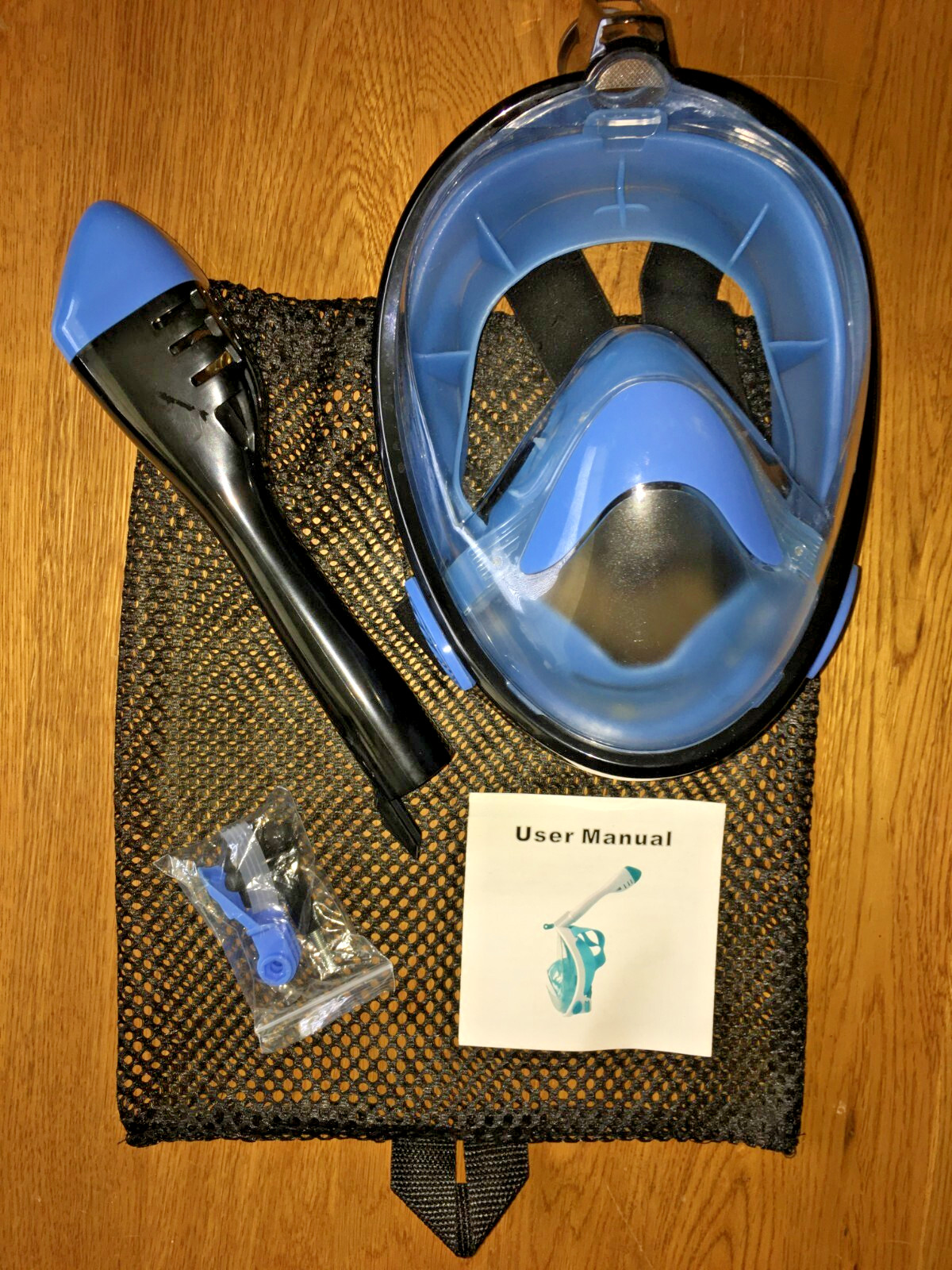 Underwater Scuba Anti Fog Full Face Diving Mask Snorkeling Respiratory : L/XL