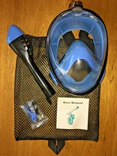 Underwater Scuba Anti Fog Full Face Diving Mask Snorkeling Respiratory : L/XL