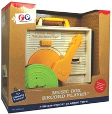 FISHER PRICE CLASSICS Music Box RECORD PLAYER, New
