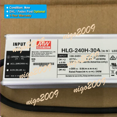 1PC New MeanWell HLG-240H-30A Power Supply AC-DC 30V 8A 240W One-Year Warranty