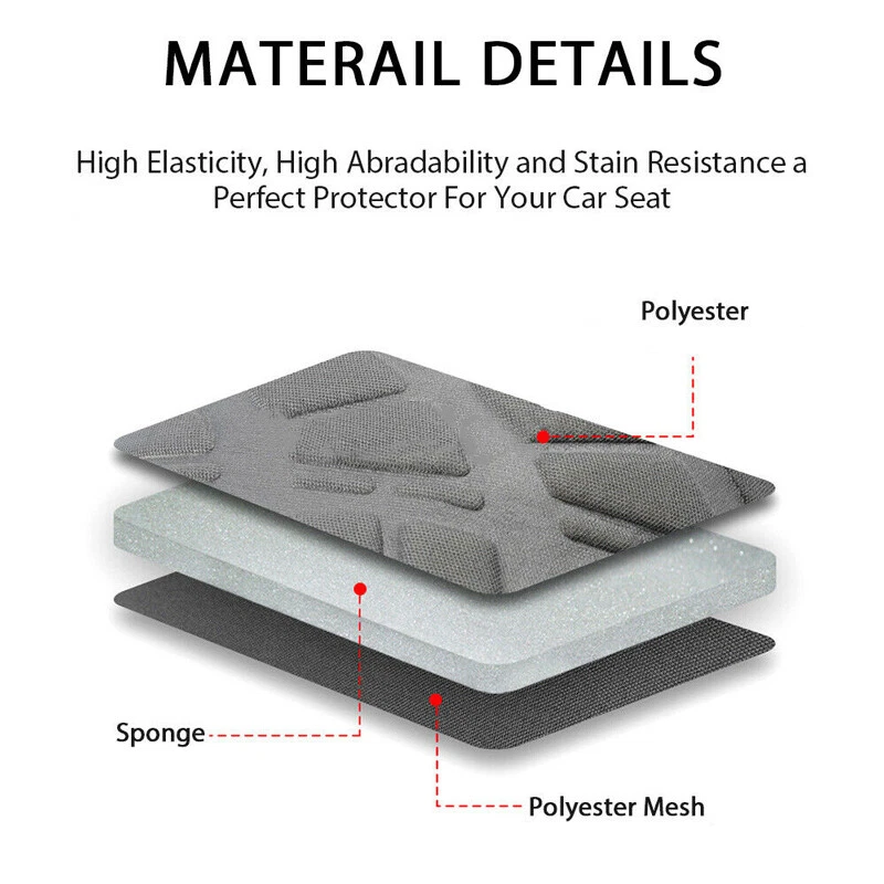 1 Pair Car Front Seat Covers Cushion Protector Breathable For Kia Seltos Optima - image 2 of 4