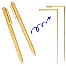 OIIKI 2PCS Dowsing Rods, Retractable Divining Rods, Portable Pen Shape L Rods