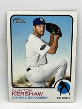 2022 Topps Heritage High CLAYTON KERSHAW Dodgers 1973 OVERSIZED BOX TOPPER
