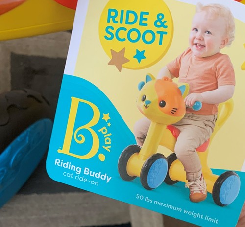 NEW B. play - Ride-On Toy - Riding Buddy - Cat, 1 year + - Picture 3 of 3