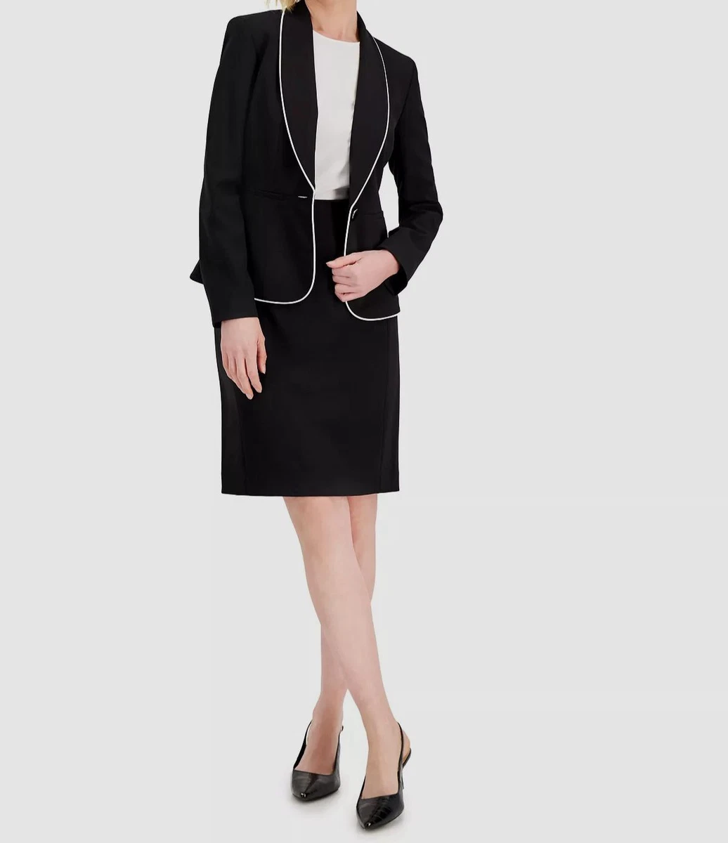 2 piece sale black skirt suit