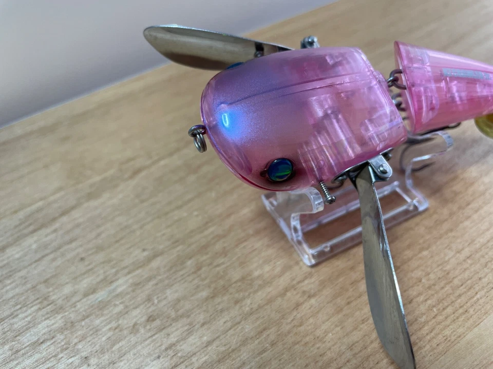 deps NZ CRAWLER Jr #11 Pink Scale Topwater Surface Crawler bait fishing lure - Image 3 of 4