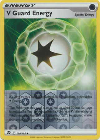 V GUARD ENERGY 169/195 SILVER TEMPEST POKEMON (REVERSE, NM)