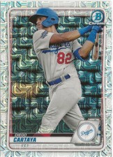 2020 Bowman Chrome Diego Cartaya Mojo Refractor SP RC #BCP-155 
