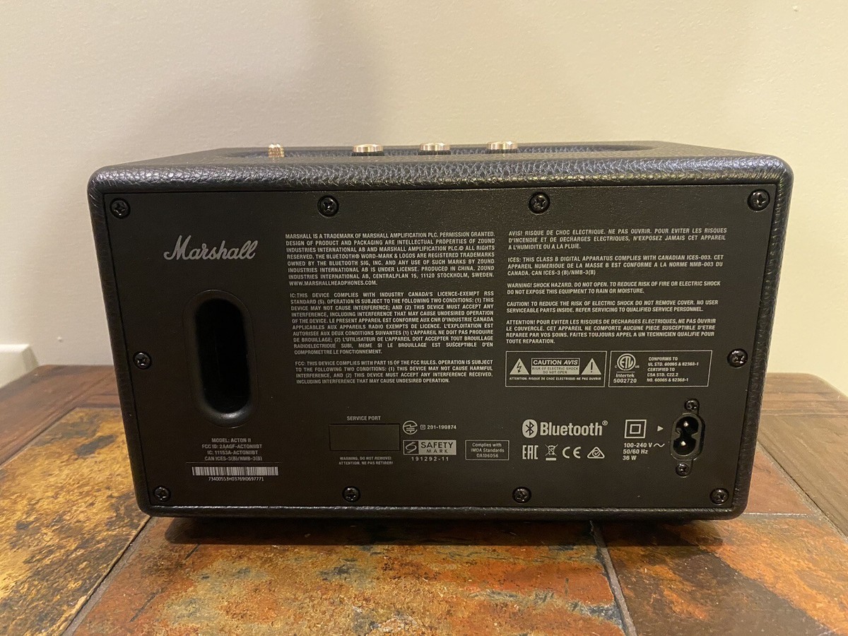 Marshall - Acton II Bluetooth Speaker,Black, Excellent, Open Marshall - Acton II Bluetooth Speaker,Black, Excellent, Open