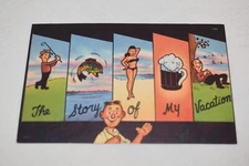 The Story of My Vacation Postcard Tichnor Quality Views Tichnor Bros Inc Boston