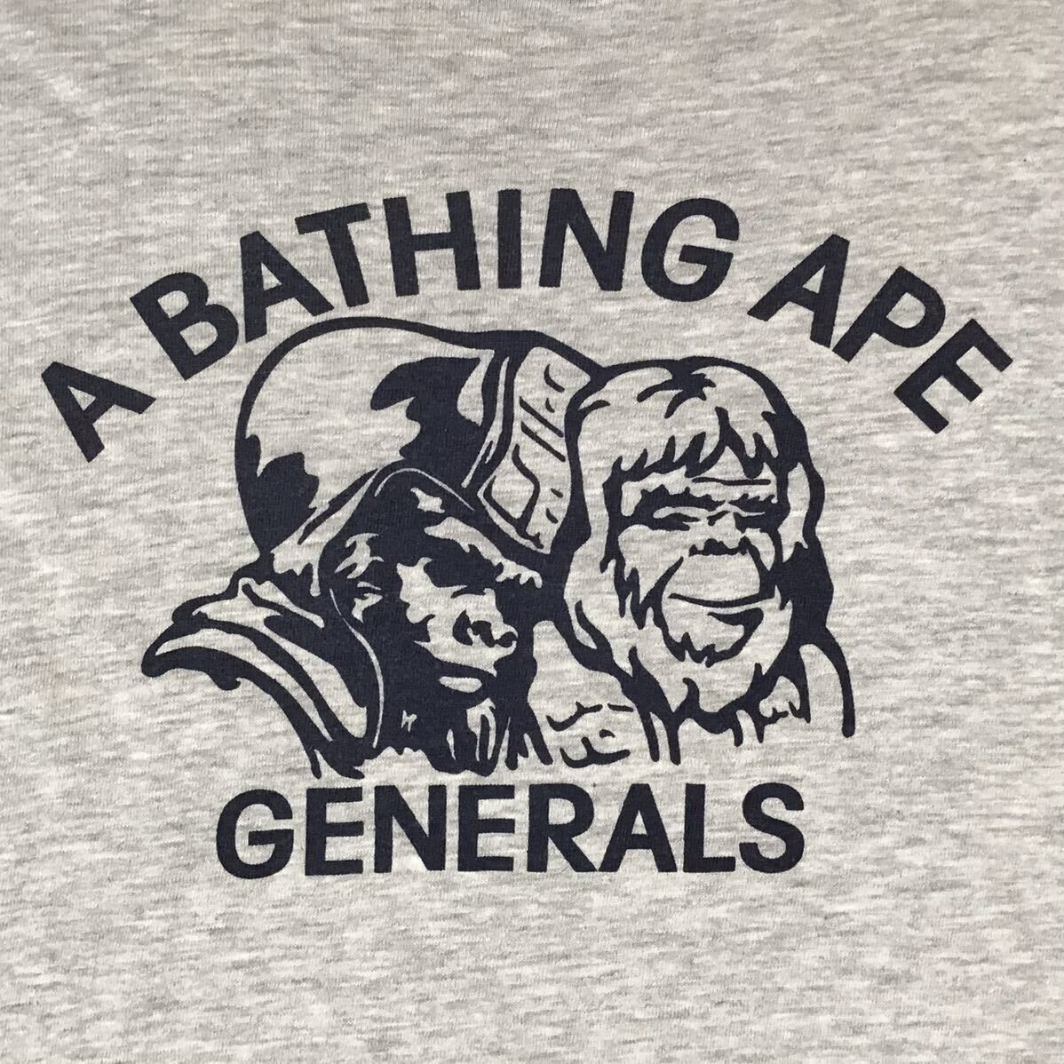 Vintage Champion body BAPE Generals T-shirt Gray A Bathing