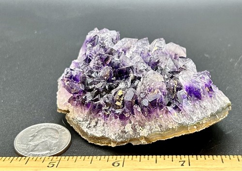 NEW! BANDED AMETHYST & QUARTZ URUGUAY Crystal Cluster Cathedral Geode US SELLER - Picture 3 of 4