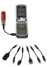 Caricabatterie Solare per Vecchi Cellulari Uniross E-Move 1 con 6 Attacchi