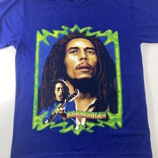 Vintage Zion Original Rude Bwoy Bob Marley Double Sided T Shirt Size XL 