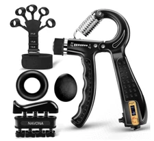 Finger Exerciser Hand Strengthener Wrist Forearm Grip Trainer Resistance Band US