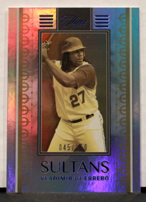 2022 Panini Three & Two 6 Vladimir Guerrero - Los Angeles Angels Sultans /150