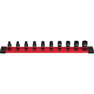 10PC Shockwave Impact Duty   SAE Standard 6 Punkt Sockel Set Milwaukee Tool 49