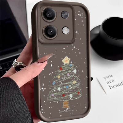Weihnachtsbaum Hülle Für Xiaomi 13T Poco X6 Pro Redmi Note 13 12 Pro Handy Case
