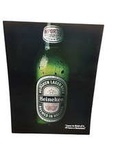 1981 Heineken Lager Beer Print Ad Vintage Imported Dutch Bottle Poster