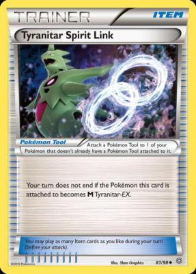 Pokemon Tyranitar Spirit Link (81/100) Ancient Origins LP