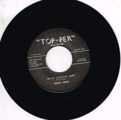 KENNY SMITH - I'M SO LONESOME BABY / SECRET DATE (Killer 1950s Rockabilly) REPRO