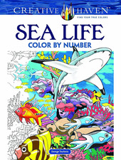 Creative Haven Sea Life Color by Number Coloring Book