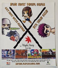 MapleStory Vintage Video Game Magazine Print Ad Nexon Wizet MMO PC 2006