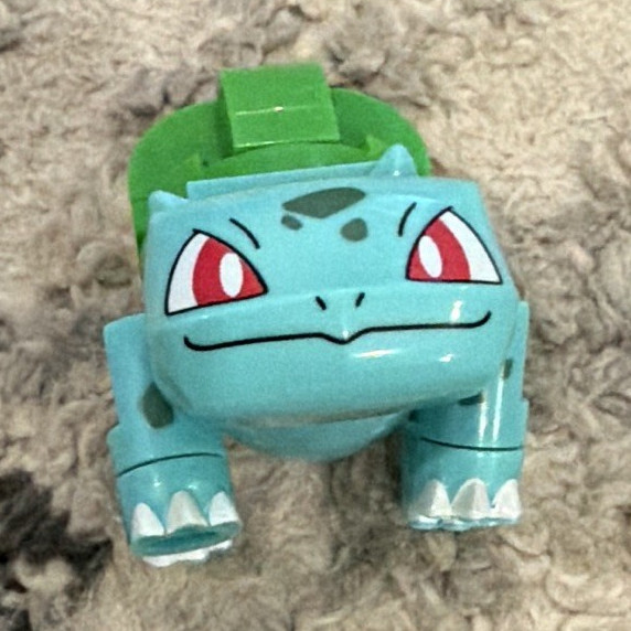 Bulbasaur Pokémon Interlocking Block Figure Mini Buildable Brick Toy, 4+