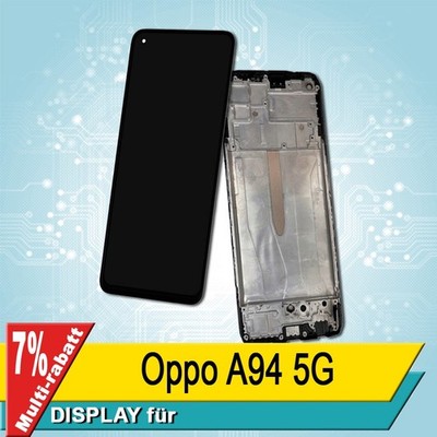 Display für Oppo A94 5G Bildschirm INCELL Schwarz Rahmen