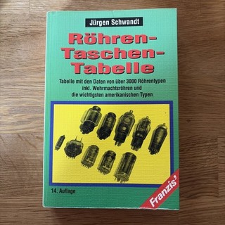 Röhren Taschen Tabelle Franzis Verlag 14. Aufl. Röhrenradio