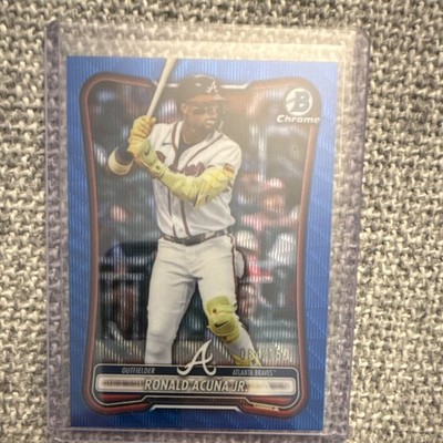 2026 Topps Chrome Ronald Acuna Jr Blue Wave Refractor /150