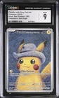 Pokemon Pikachu Grey Felt Hat x Van Gogh 085 Black Star Promo - CGC 9