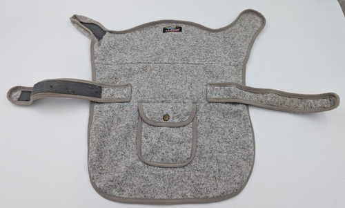 LL Bean Sweater Fleece Jacket for Small Dogs Gray With Pocket VTG