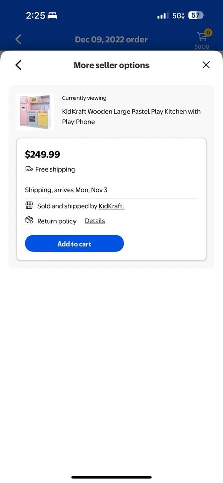 Cocina de juego de plástico de madera Kidkraft Uptown en pastel CON utensilios de cocina KidKraft Foto 2 de 4