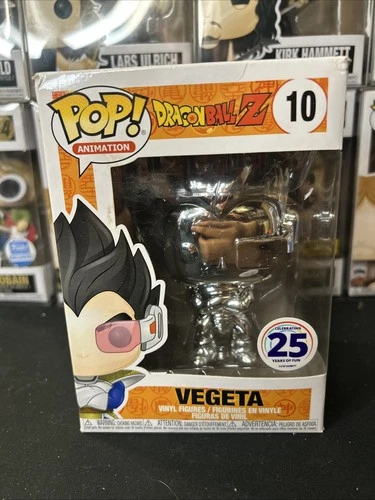 Funko Pop! Dragon Ball Z - Vegeta (Chrome) #10 W/Protector