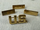 Lot Of 4 WWII WW2 Era US Army Lieutenant Gold plated Bars Military Insignia Pins