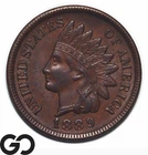 1889 Indian Head Cent Penny, Tougher Date