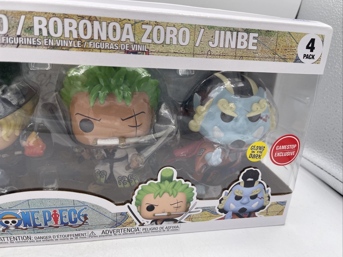 【in a row】Glow Mini One Piece Funko Pop! Vinyl: One Piece - Luffytaro / Sabo / Roronoa