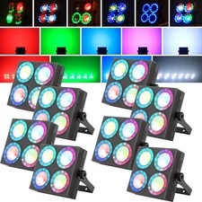 120W RGBW LED Wash Par Light DMX Stage DJ Audience Blinder Light for Party Xmas