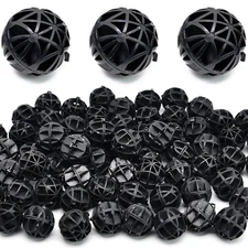 Surf Turtle Bio Balls Filter Media 100 Pcs 0.71 in Aquarium Fish Tank Filtert...