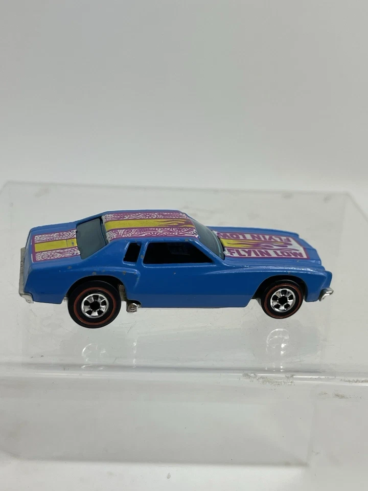 Hot Wheels Flyin Low 1974 Lowdown MonteCarlo Redline Flying Color casi como nuevo Foto 3 de 4
