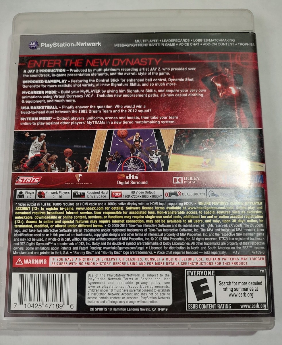 NBA 2K13 PS3 - PlayStation 3 - Jay Z Edition Complete Sports Video