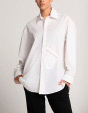 Top Zara con cuciture abbottonate