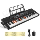 61-Key Keyboard Piano with Lighted Keys for Beginners - Kids Through Adult