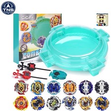 Burst Set Battling Tops Toy with Stadium 12pcs and 3 Right-Spin Launchers for...